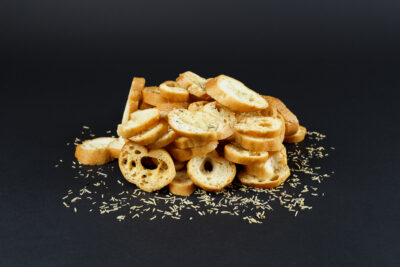 Chips di pane al rosmarino senza glutine gluten free